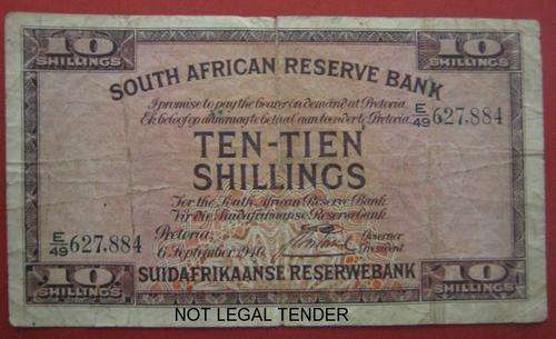 *** TEN SHILLING - J POSTMUS - E49 627.884 ***