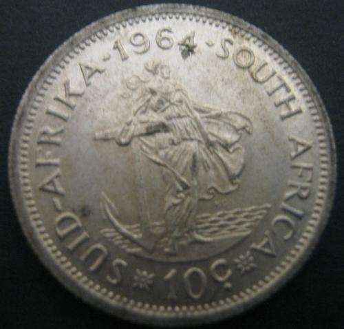 *** 1964 - SA 10 CENTS #25 ***
