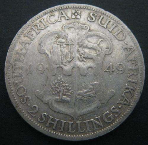 *** 1949 - UNION OF SA 2 SHILLINGS -  #29 ***