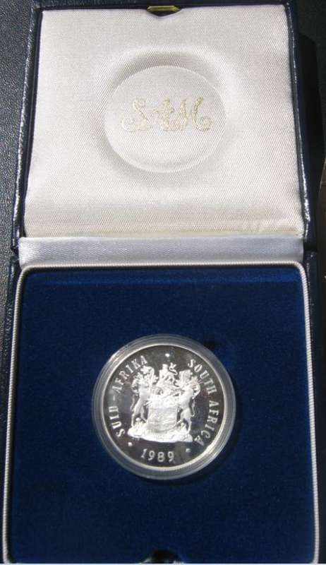 *** 1989 - SILVER PROOF R1 - IN SA MINT BOX ***