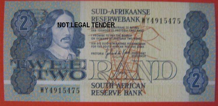 *** R2 - GERHARD DE KOCK NOTE - UNCIRCULATED - WY4915475 ***