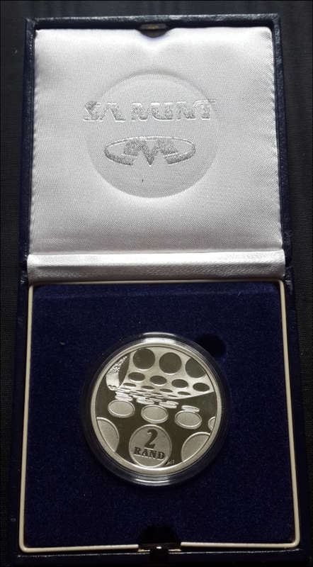 *** 1992 - PROOF SILVER R2 - TECHNOLOGY - IN SA MINT BOX  ***