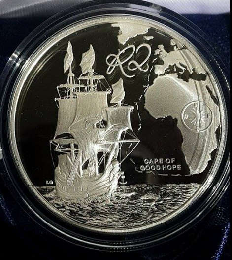 *** 2009 - SA PROOF STERLING SILVER R2 (CROWN) - MARITIME HISTORY - AS ISSUED FROM SA MINT ***