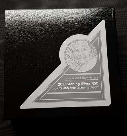 2017 - SA STERLING SILVER R50 (CROWN) - OR TAMBO CENTENARY - AS FROM SA MINT