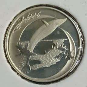 *** 2002 - SA PROOF 2 1/2c (TICKEY) - WHALE ***