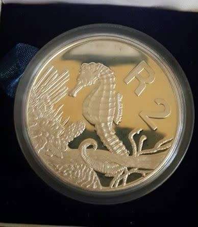 *** 1997 - SA SILVER PROOF R2 (CROWN) - SEAHORSE - AS PER IMAGES***