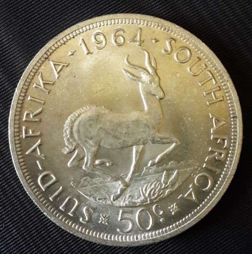 *** 1964 - SA 50 CENTS (CROWN) - AS PER IMAGES ***