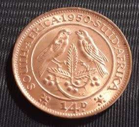 *** 1950 - SA UNION 1/4 PENNY - AS PER IMAGES ***