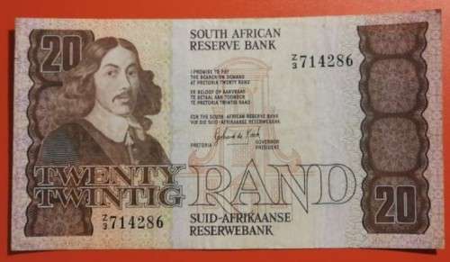 *** 1981 GPC DE KOCK - 1ST ISSUE R20 - REPLACEMENT NOTE - Z3 714286* ***