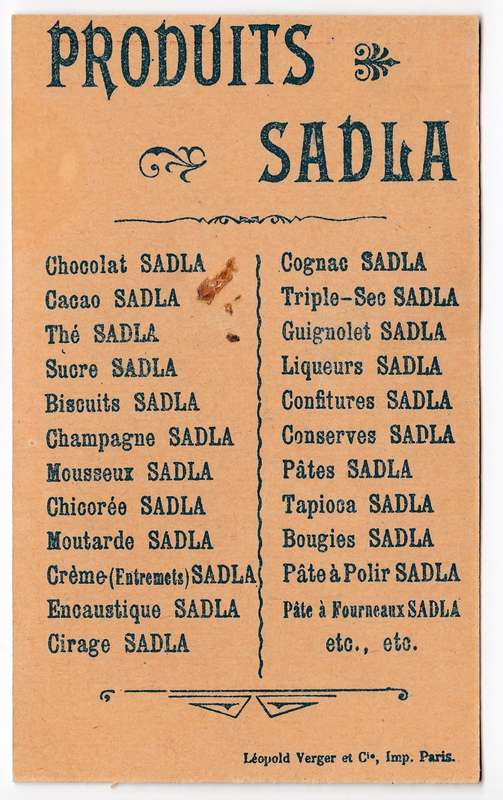 ***ANGLO BOER WAR RELATED CHOCOLATE CARD - CODE OT62***