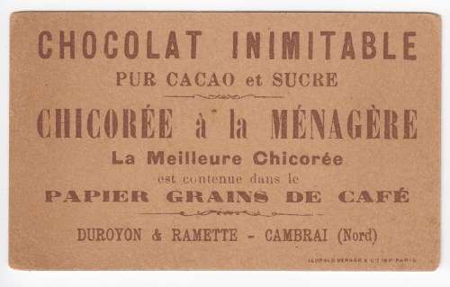 ***ANGLO BOER WAR RELATED CHOCOLATE CARD - CODE OT64***