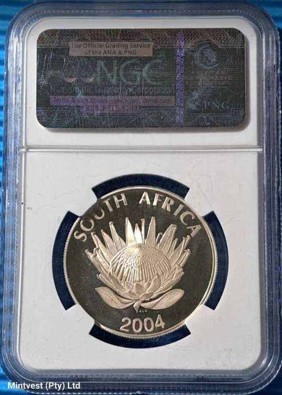 *** 2004 - SA SILVER R1 - DEMOCRACY - NGC PF68 ULTRA CAMEO ***