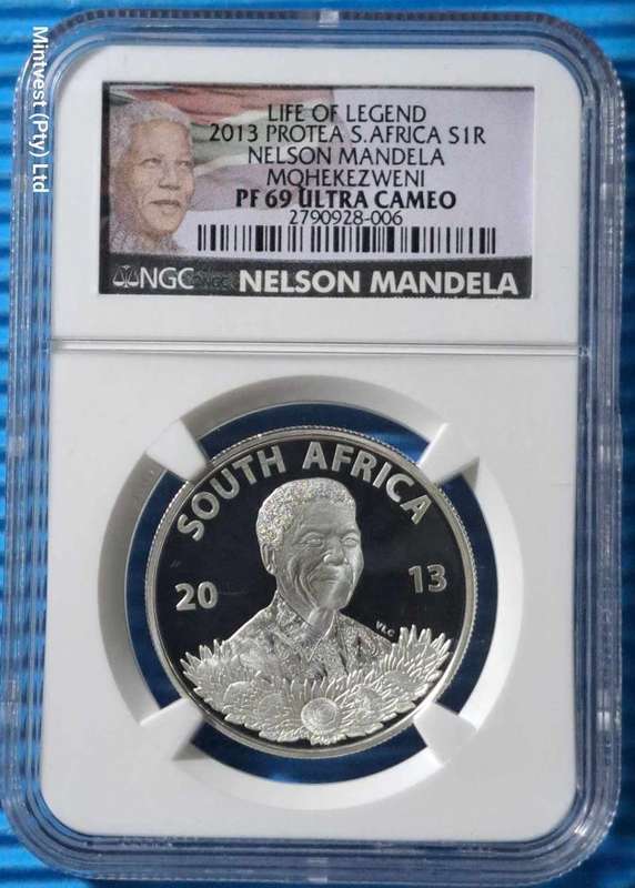 *** 2013 - SA SILVER R1 - LIFE OF A LEGEND - NGC PF69 ULTRA CAMEO  ***