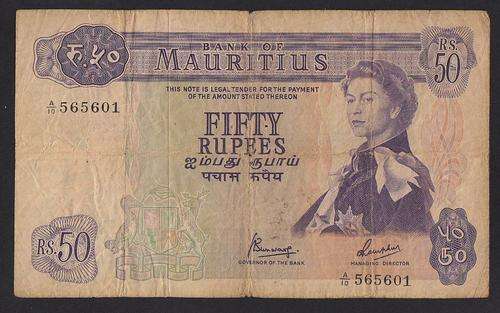 ***MAURITIUS 50 RUPEES NOTE - A10***