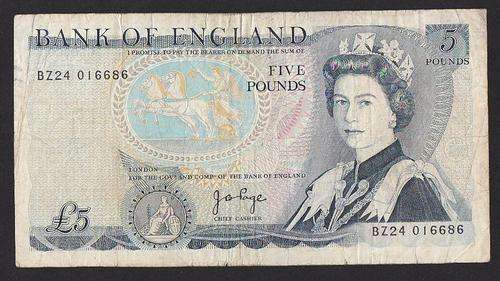 ***BANK OF ENGLAND - 5 POUND NOTE - BZ24 - ***