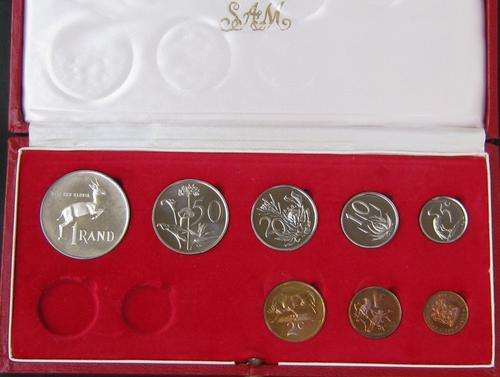 ### 1975 LONG PROOF SET IN SA MINT BOX - NO GOLD ###