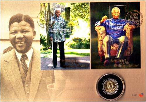 ***2008 - NELSON MANDELA BIRTHDAY COVER MINT CONDITION + BRILLIANT UNC 2008 R5 MANDELA ENCAPSULAT