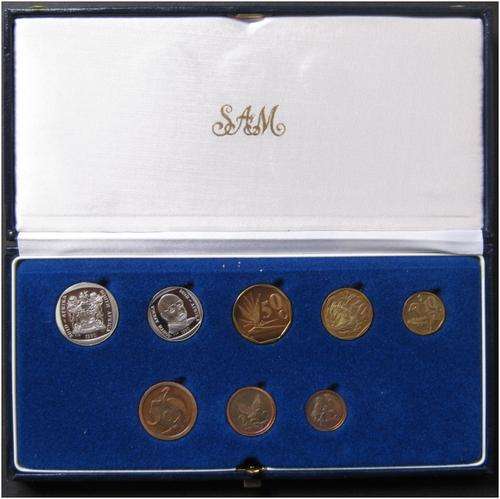###1990 - SA SHORT PROOF SET IN ORIGINAL BLUE SA MINT BOX - HERNS VALUE R450 ###
