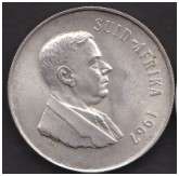 ### 1967 - RSA R1 - 80% SILVER - 15 COINS AVAILABLE ###
