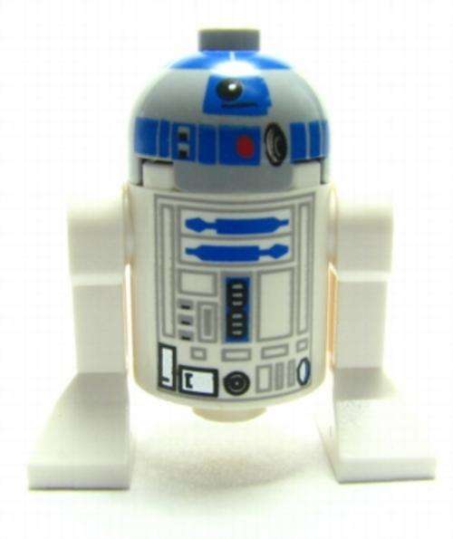 R2-D2 Minifigure - Light bluish grey head (VERY RARE!) Low Starting Bid!