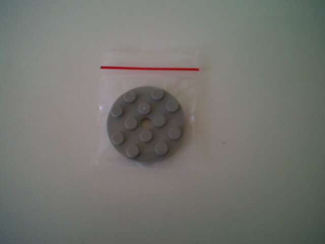 LEGO PARTS - Grey round base plate (4x4)