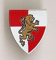 GOLD LION SHIELD - Lego Kingdoms Minifigure Accessory
