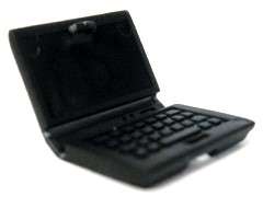 Black Laptop - Lego Minifigure Accessory