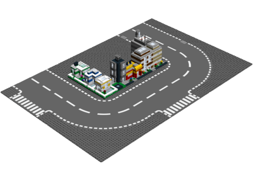 LEGO Mini City (Instructions) - PLEASE READ! (Designed by ADDICTIVE BRICKS!) Free Shipping!
