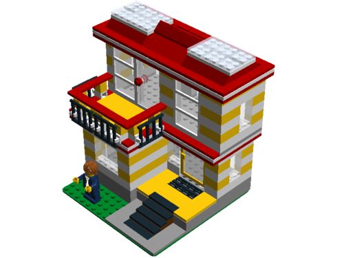 LEGO Vacation House (Instructions) - Designed by ADDICTIVE BRICKS ! Free Shipping!