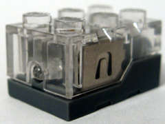 ELECTRIC LED LIGHT BRICK 2x3 Transparent - LEGO Accessories (Rare Imported Product!)