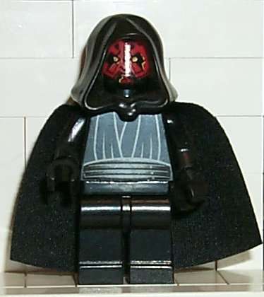 DARTH MAUL (With Hood & Cape) - LEGO Star Wars Minifigure (Rare!)