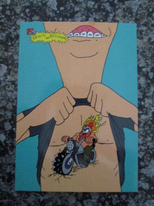 Biker #6948 - Beavis & Butt-Head Collectable Card (Very Rare!)