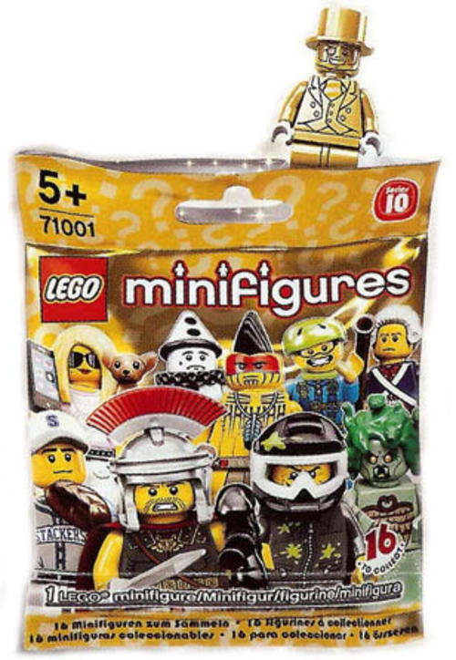 Lego Minifigures Series 10 (Random Pick - Sealed Packets) FIND MR. GOLD !!!