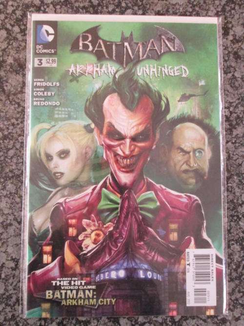 Batman - Arkham Unhinged #3 (MINT Inside Sleeve) Wicked Joker Cover!