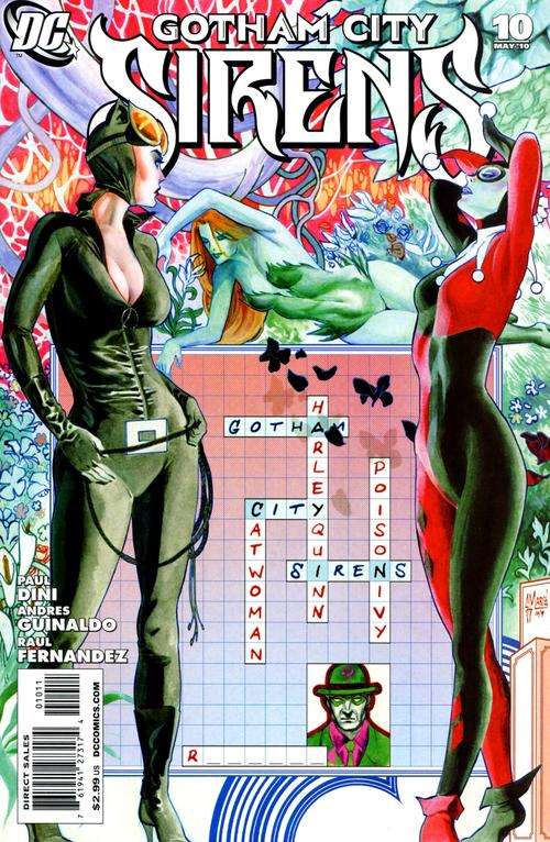 Gotham City Sirens #10 (NM Inside Sleeve - 2010) Rare!