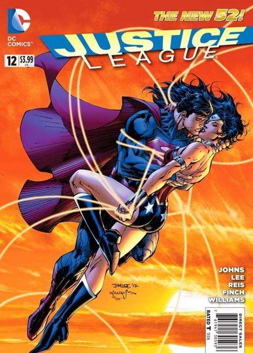 Justice League #12 (NM - 2012) Superman & Wonder Woman Cover!