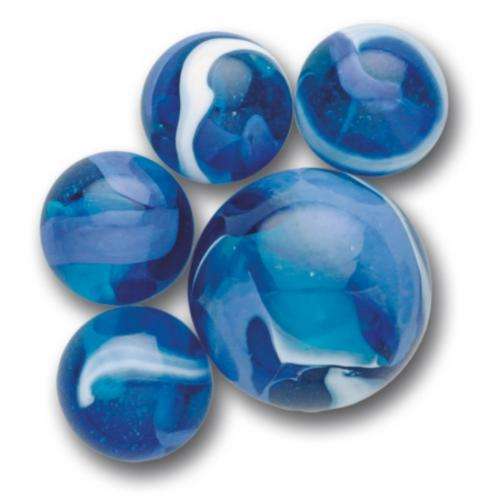 Blue Jay Themed Marbles (20 Players + 1 Shooter)