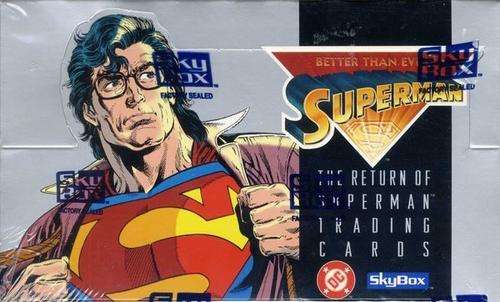 The Return Of Superman Trading Cards Box (1993) Rare Collector's Item! 36 Packets