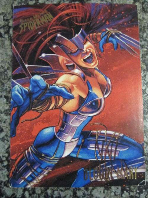 Bloody Mary (No 7) - Spider-Man (1995 Fleer Ultra Marvel Collector Card)