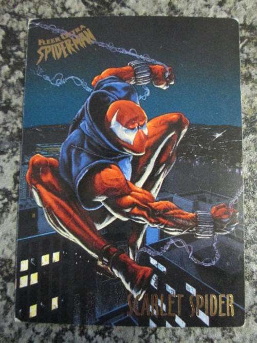 Scarlet Spider (No 48) - Spider-Man (1995 Fleer Ultra Marvel Collector Card)