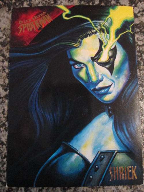 Shriek (No 51) - Spider-Man (1995 Fleer Ultra Marvel Collector Card)