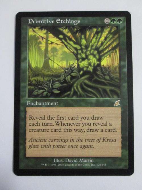 Primitive Etchings - (Rare Enchantment Card) Scourge - Magic The Gathering