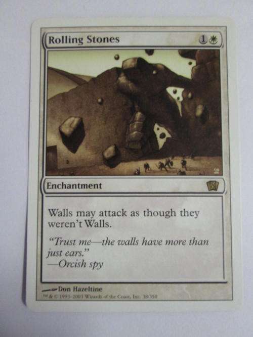 Rolling Stones - (Rare Enchantment Card) 8th Edition - Magic The Gathering