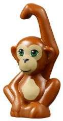 Orangutan (Dark Orange) - Lego Animal Minifigure