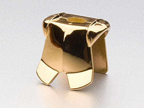 Chrome Gold Minifigure Armor Breastplate (Custom Piece)