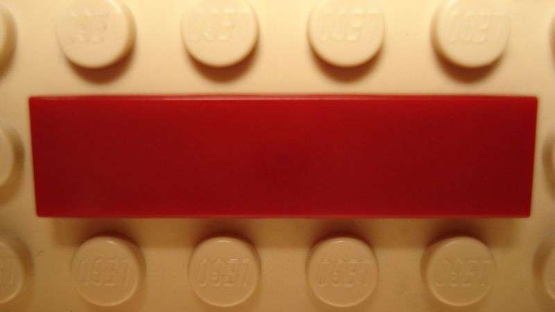 Dark Red Tile 1x4 - Lego Building Accessory