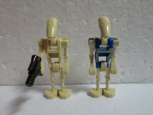 Battle Droid (With Blaster Gun) + Pilot Droid - Lego Star Wars Minifigures