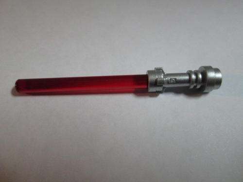 Red Lightsaber (With Chrome Hilt) - Lego Star Wars Accessories