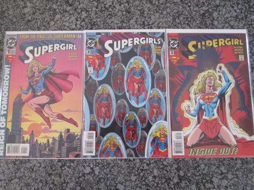 Supergirl #1, #2 and #3 (All Near Mint - 1994) Limited Series. DC Comic Bundle
