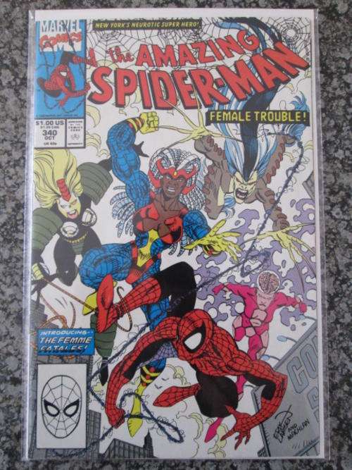Amazing Spider-Man #340 (VF 8.0 - 1990) 1st appearances of Knockout and Mindblast